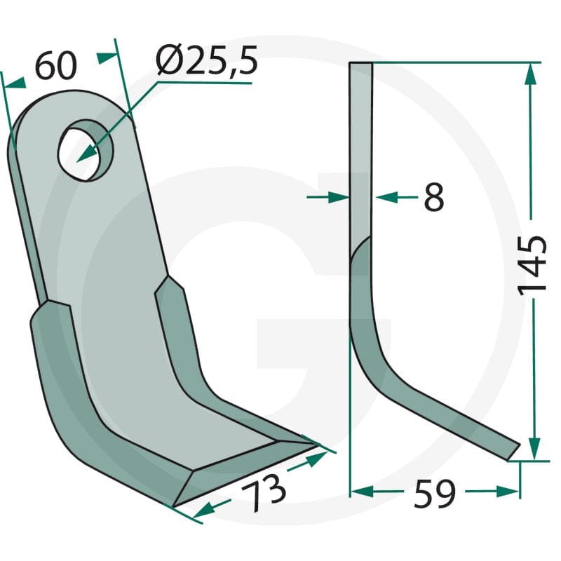 GRANIT Nóż typu Y 18063-FEI-04 - Sklep PoltechParts
