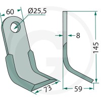 GRANIT Nóż typu Y 18063-FEI-04 - Sklep PoltechParts