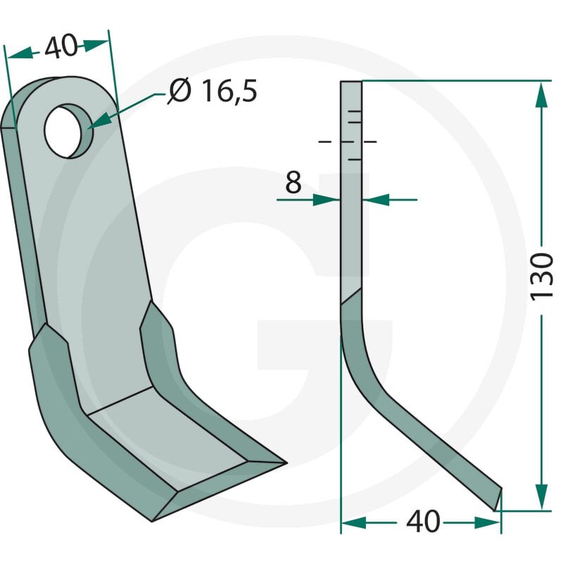 GRANIT Nóż typu Y 18063-FEI-45 - Sklep PoltechParts