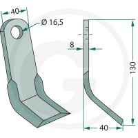 GRANIT Nóż typu Y 18063-FEI-45 - Sklep PoltechParts