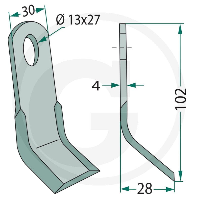 GRANIT Nóż typu Y 18063-ISE-98 - Sklep PoltechParts