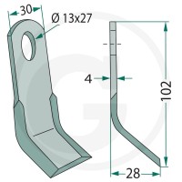 GRANIT Nóż typu Y 18063-ISE-98 - Sklep PoltechParts