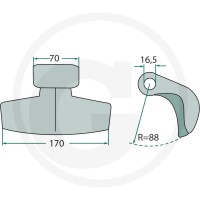 GRANIT Bijak młotkowy 18063-M-1 - Sklep PoltechParts