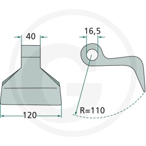GRANIT Bijak młotkowy 18063-RM-25