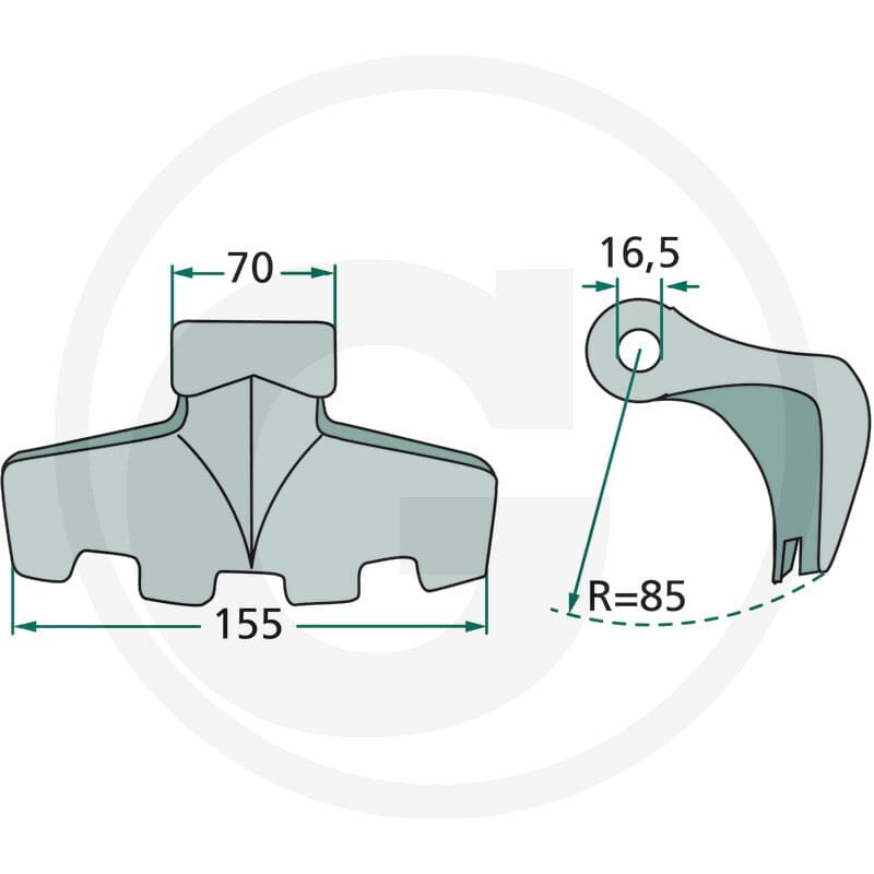 GRANIT Bijak młotkowy 18063-RM-3 - Sklep PoltechParts