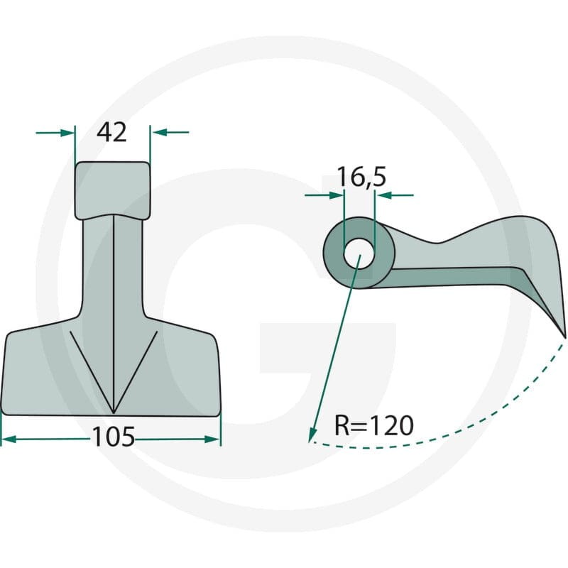 GRANIT Bijak młotkowy 18063-RM-47 - Sklep PoltechParts