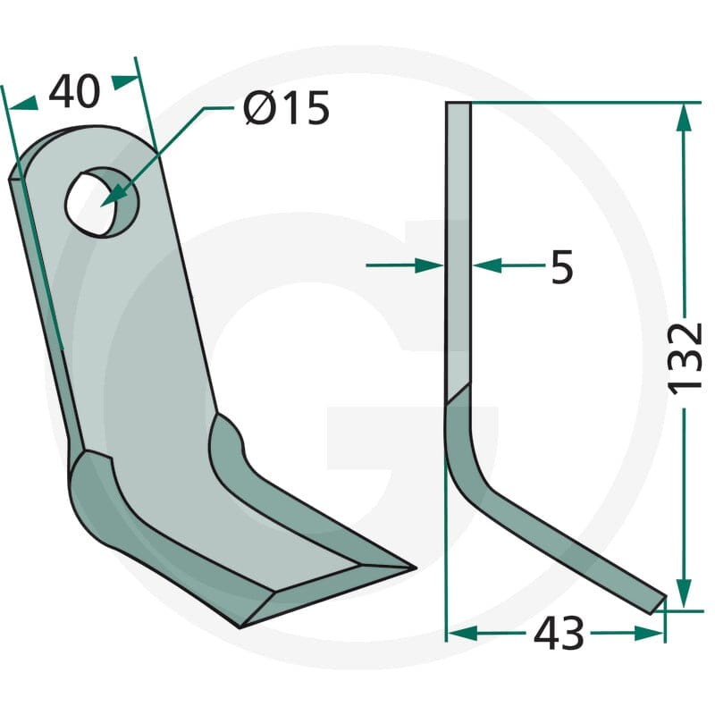 GRANIT Nóż Y 18063-ROU-54 - Sklep PoltechParts