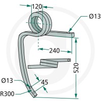 GRANIT Słupica kultywatora 180101.304561 - Sklep PoltechParts