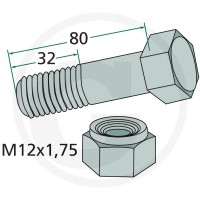 GRANIT Śruba z nakrętką 18063-1280-1 - Sklep PoltechParts