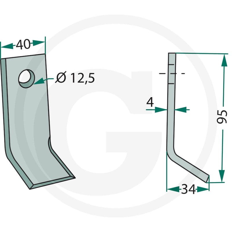 GRANIT Nóż typu Y 18063-AGR-54 - Sklep PoltechParts