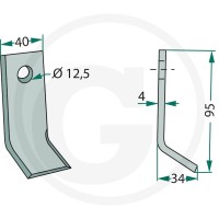 GRANIT Nóż typu Y 18063-AGR-54 - Sklep PoltechParts