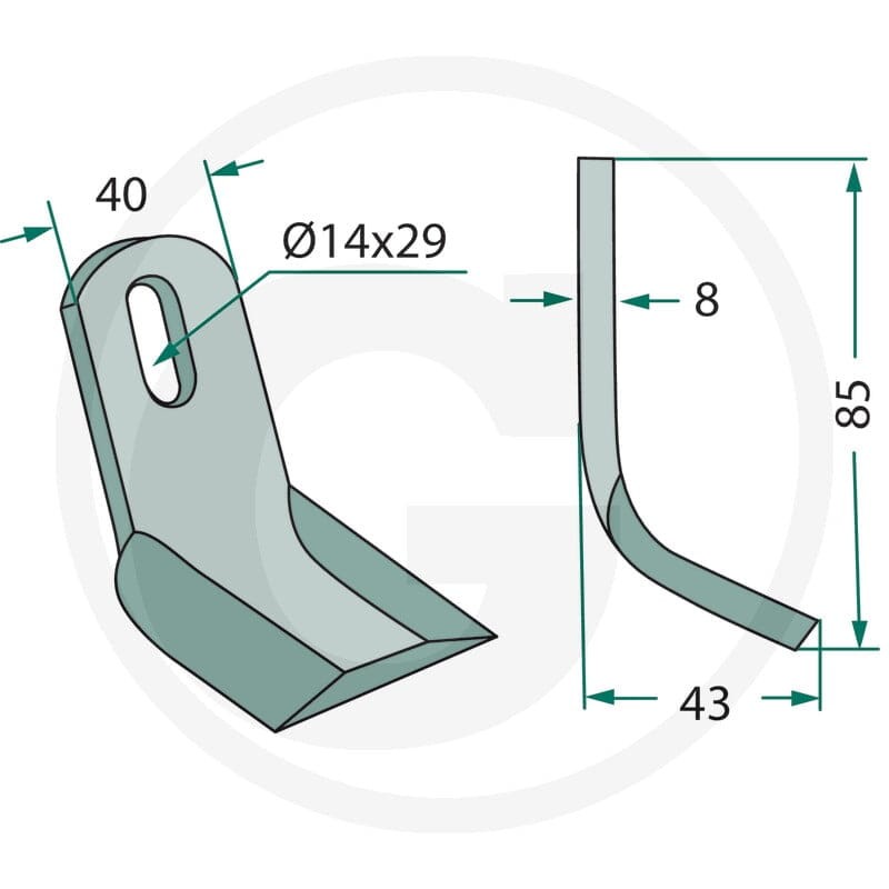 GRANIT Nóż typu Y 18063-FEI-13 - Sklep PoltechParts