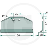 GRANIT Nożyk wymienny 18063-HUM-07 - Sklep PoltechParts