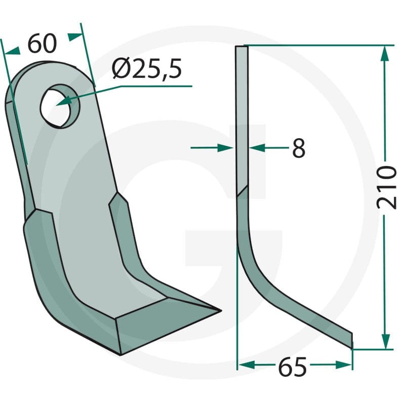 GRANIT Nóż typu Y 18063-MAS-54 - Sklep PoltechParts