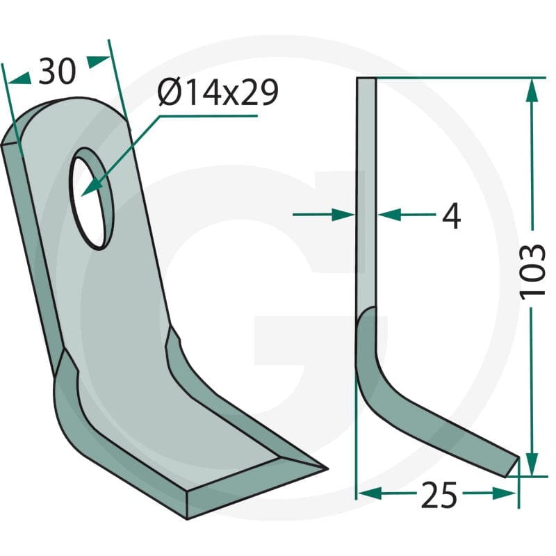 GRANIT Nóż typu Y 18063-PRZ-01 - Sklep PoltechParts
