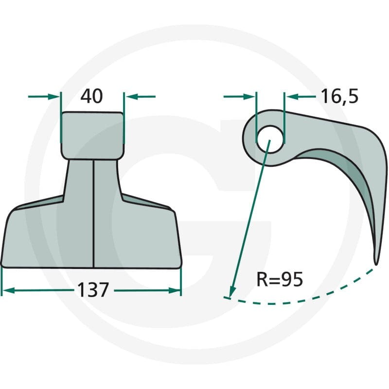 GRANIT Bijak młotkowy 18063-RM-6 - Sklep PoltechParts