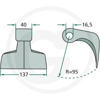 GRANIT Bijak młotkowy 18063-RM-6 - Sklep PoltechParts