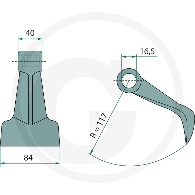 GRANIT Bijak młotkowy 18063-RM-94 - Sklep PoltechParts