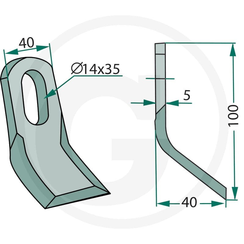 GRANIT Nóż typu Y 18063-ROU-53 - Sklep PoltechParts