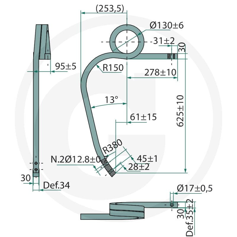 GRANIT Ząb sprężynowy 180101.304601 - Sklep PoltechParts