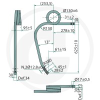 GRANIT Ząb sprężynowy 180101.304601 - Sklep PoltechParts