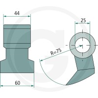 GRANIT Bijak młotkowy 1803200062 - Sklep PoltechParts