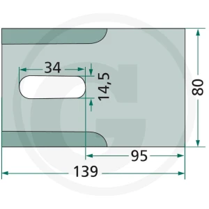 GRANIT Skrobak metalowy 18051-V100