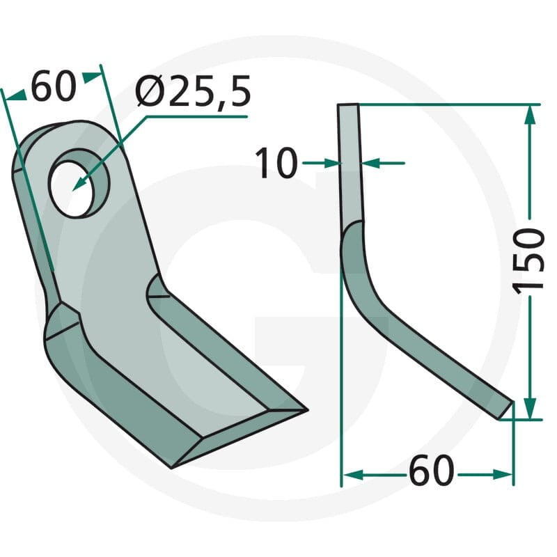 GRANIT Nóż typu Y 18063-AGM-01 - Sklep PoltechParts