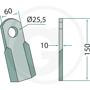 GRANIT Nóż bijakowy 18063-AGM-02