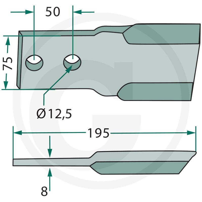 GRANIT Nóż bijakowy 18063-IND-60-L - Sklep PoltechParts
