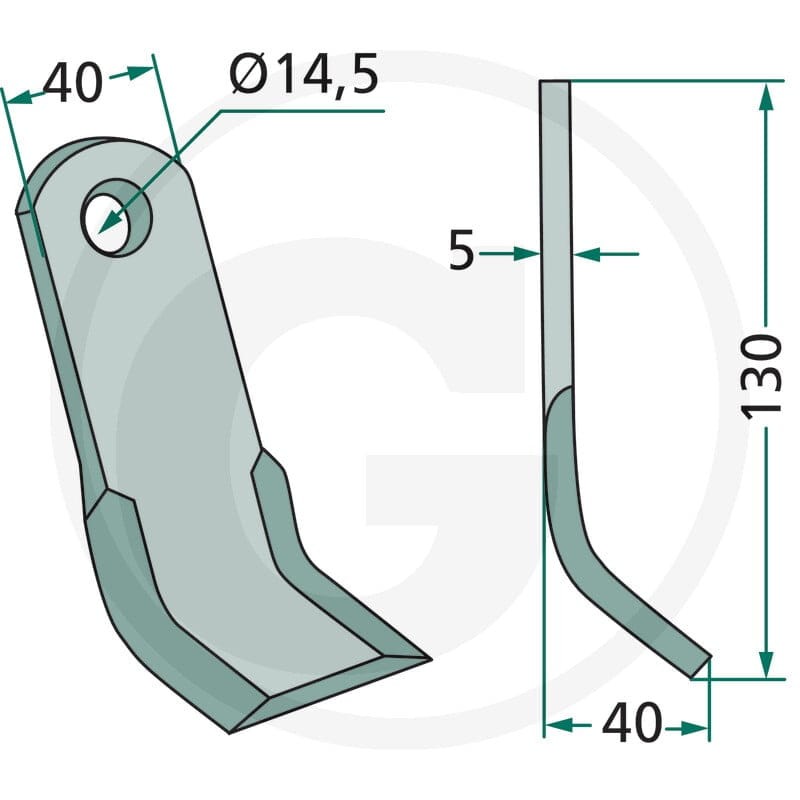 GRANIT Nóż Y 18063-MAL-15 - Sklep PoltechParts