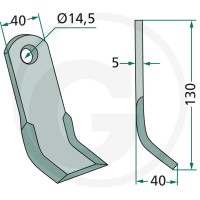 GRANIT Nóż Y 18063-MAL-15 - Sklep PoltechParts