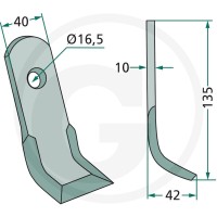 GRANIT Nóż Y 18063-MAL-27 - Sklep PoltechParts