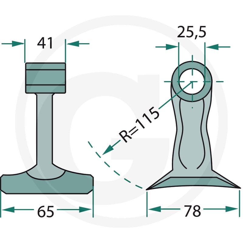 GRANIT Bijak młotkowy 18063-RM-20 - Sklep PoltechParts