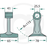 GRANIT Bijak młotkowy 18063-RM-20 - Sklep PoltechParts