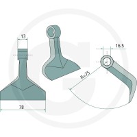 GRANIT Bijak młotkowy 18063-RM-71 - Sklep PoltechParts