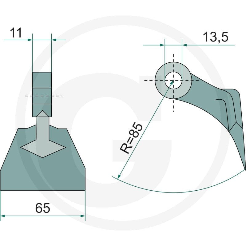 GRANIT Bijak młotkowy 18063-RM-931 - Sklep PoltechParts