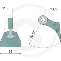 GRANIT Bijak młotkowy 18063-RM-931 - Sklep PoltechParts