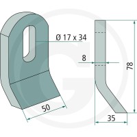 GRANIT Nóż Y 18063-ZAP-30 - Sklep PoltechParts