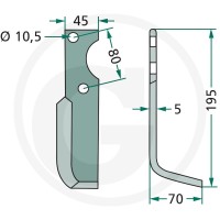 GRANIT Nóż kątowy 180GOL-30L - Sklep PoltechParts