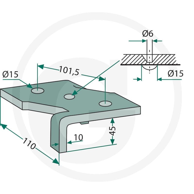 GRANIT Uchwyt 180101.307512 - Sklep PoltechParts