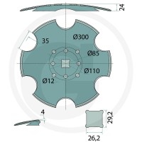 GRANIT Talerz brony talerzowej 18031-212CI-C336 - Sklep PoltechParts