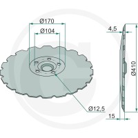 GRANIT Talerz wysiewający 18031-34009 - Sklep PoltechParts