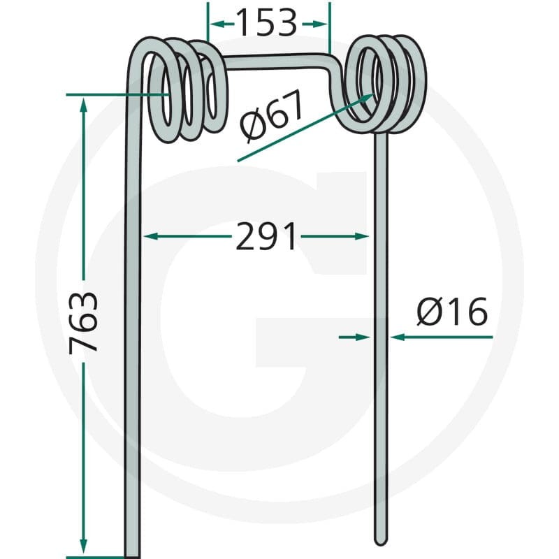 GRANIT Palec zgrabiarki słomy 18010.ST-ST-4 - Sklep PoltechParts