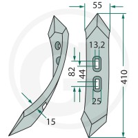 GRANIT Lemiesz dłutowy płaski 1803200342 - Sklep PoltechParts
