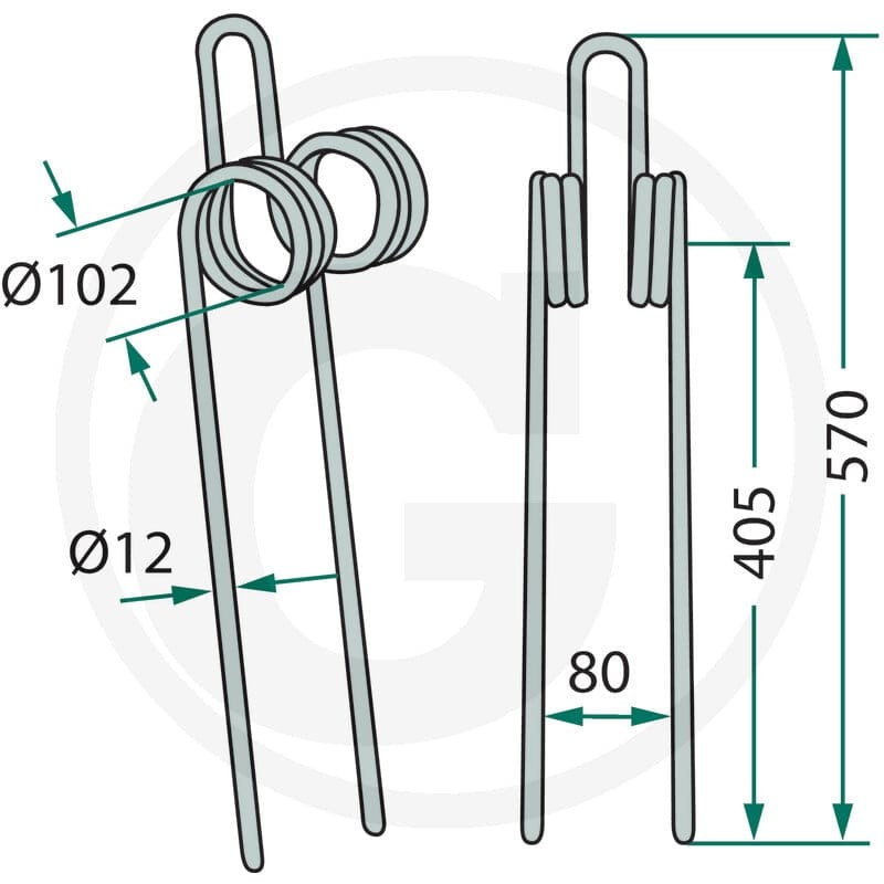 GRANIT Palec zagarniający siewnika 1801000STD - Sklep PoltechParts