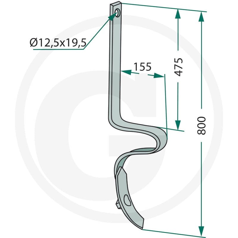 GRANIT Ząb głębosza 1801209550 - Sklep PoltechParts