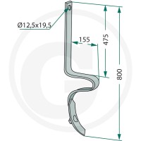 GRANIT Ząb głębosza 1801209550 - Sklep PoltechParts
