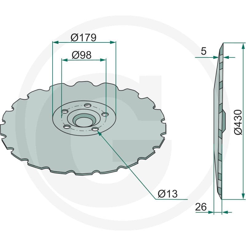 GRANIT Talerz brony talerzowej 18031-0525 - Sklep PoltechParts
