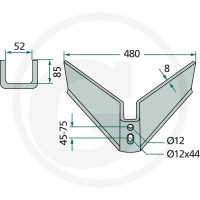 GRANIT Redlica skrzydełkowa 180101480-45-75-1 - Sklep PoltechParts